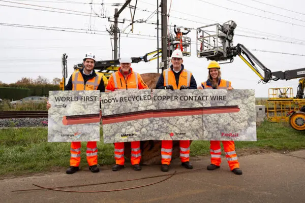 100% recycled copper contact wires