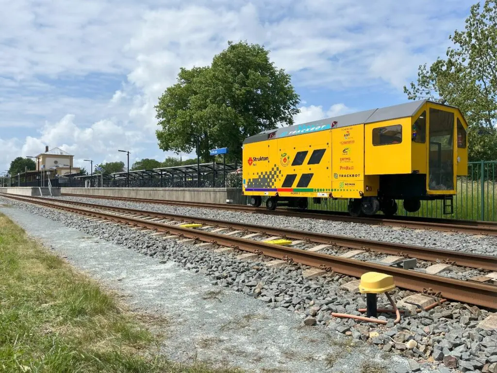 ERTMS-Trackbot in action at Early Deployment Line (Harlingen, Netherlands)